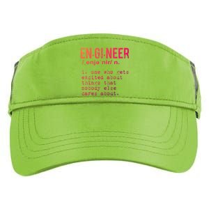 Funny Engineering Meaningful Gift Engineer Definition Gift Adult Drive Performance Visor