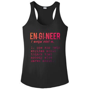 Funny Engineering Meaningful Gift Engineer Definition Gift Ladies PosiCharge Competitor Racerback Tank