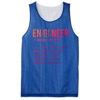 Funny Engineering Meaningful Gift Engineer Definition Gift Mesh Reversible Basketball Jersey Tank