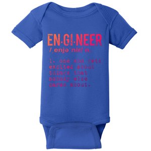 Funny Engineering Meaningful Gift Engineer Definition Gift Baby Bodysuit