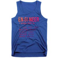 Funny Engineering Meaningful Gift Engineer Definition Gift Tank Top