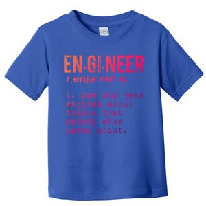 Funny Engineering Meaningful Gift Engineer Definition Gift Toddler T-Shirt