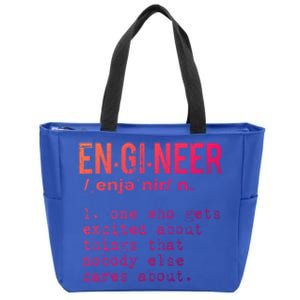 Funny Engineering Meaningful Gift Engineer Definition Gift Zip Tote Bag