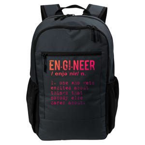 Funny Engineering Meaningful Gift Engineer Definition Gift Daily Commute Backpack