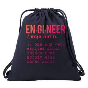 Funny Engineering Meaningful Gift Engineer Definition Gift Drawstring Bag