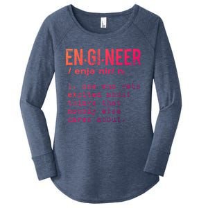 Funny Engineering Meaningful Gift Engineer Definition Gift Women's Perfect Tri Tunic Long Sleeve Shirt