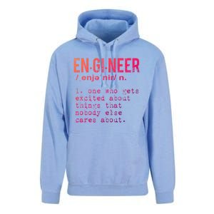 Funny Engineering Meaningful Gift Engineer Definition Gift Unisex Surf Hoodie