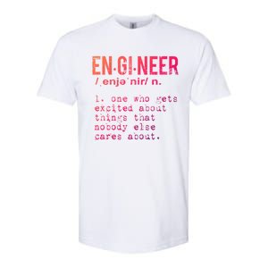 Funny Engineering Meaningful Gift Engineer Definition Gift Softstyle CVC T-Shirt