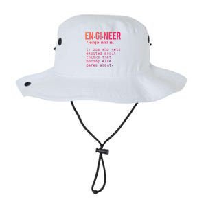 Funny Engineering Meaningful Gift Engineer Definition Gift Legacy Cool Fit Booney Bucket Hat