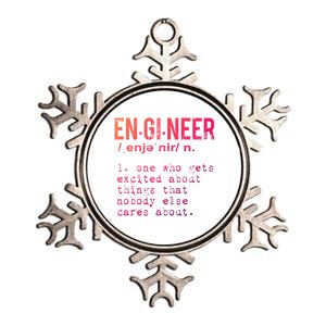 Funny Engineering Meaningful Gift Engineer Definition Gift Metallic Star Ornament