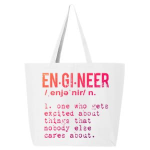 Funny Engineering Meaningful Gift Engineer Definition Gift 25L Jumbo Tote