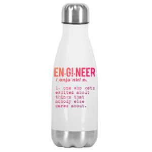 Funny Engineering Meaningful Gift Engineer Definition Gift Stainless Steel Insulated Water Bottle