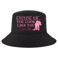Funny Excuse Me You Look Like You Love Me Funny Boots Memes T Cool Comfort Performance Bucket Hat