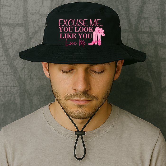 Funny Excuse Me You Look Like You Love Me Funny Boots Memes T Bucket Hat