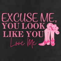Funny Excuse Me You Look Like You Love Me Funny Boots Memes T 25L Jumbo Tote