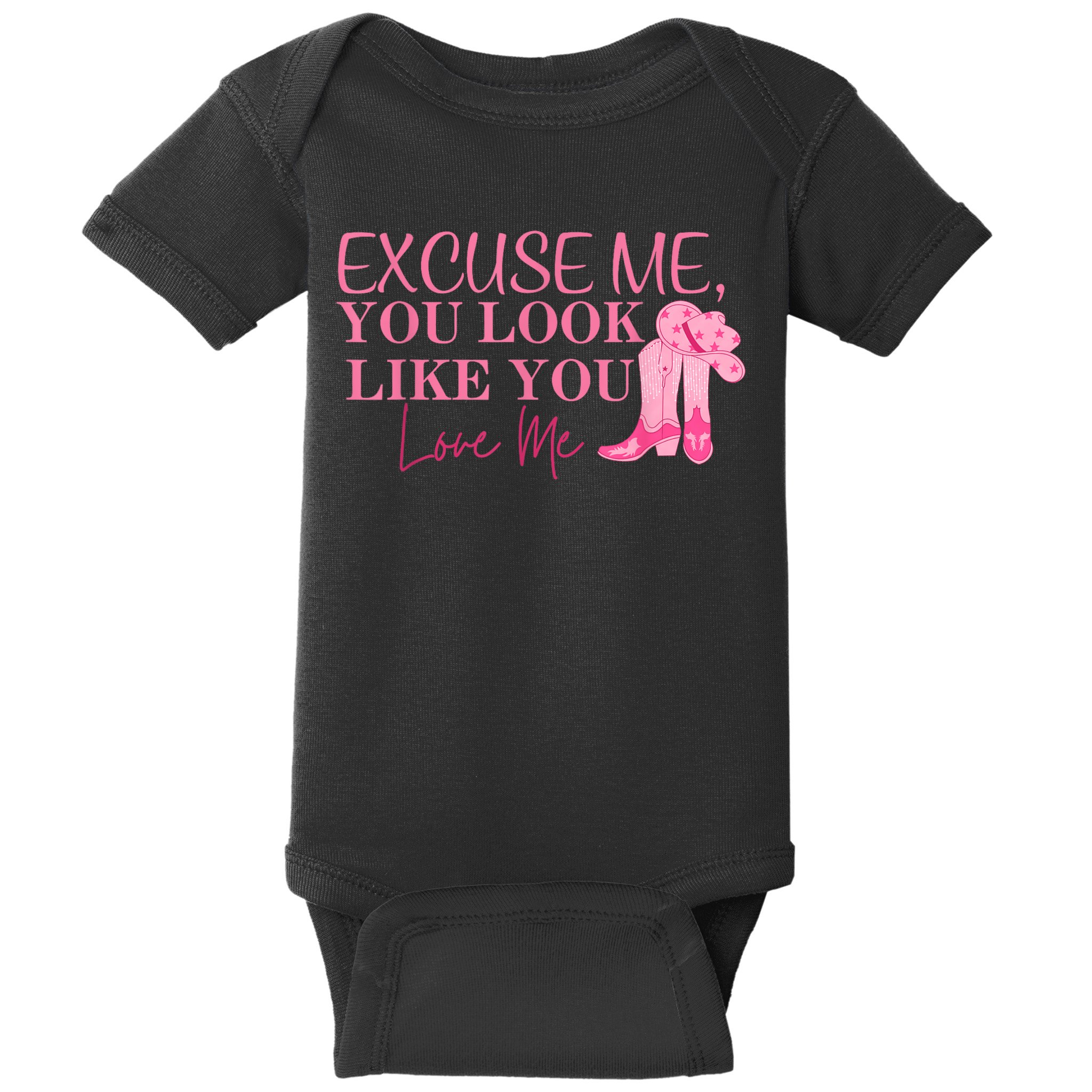 Funny Excuse Me You Look Like You Love Me Funny Boots Memes T Baby Bodysuit