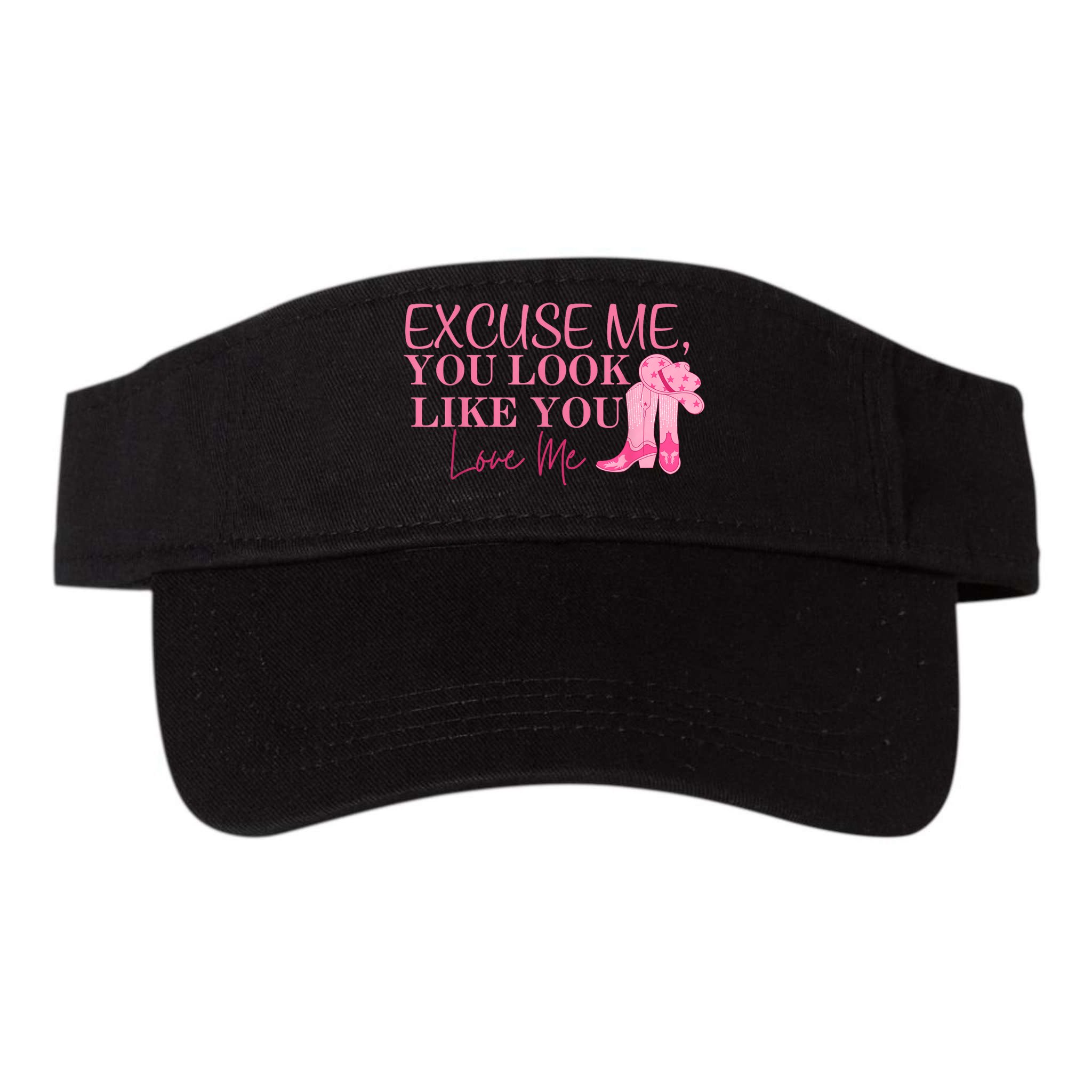 Funny Excuse Me You Look Like You Love Me Funny Boots Memes T Visor