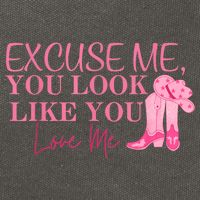 Funny Excuse Me You Look Like You Love Me Funny Boots Memes T Cotton Canvas Backpack