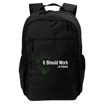 Funny Engineer Meme Design It Should Work In Theory Daily Commute Backpack