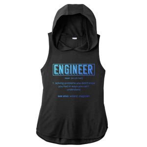 Funny Engineering Major College Students No Life Money Sleep Gift Ladies PosiCharge Tri-Blend Wicking Draft Hoodie Tank