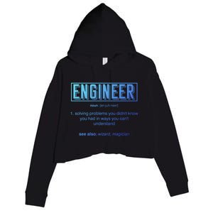 Funny Engineering Major College Students No Life Money Sleep Gift Crop Fleece Hoodie