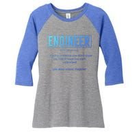 Funny Engineering Major College Students No Life Money Sleep Gift Women's Tri-Blend 3/4-Sleeve Raglan Shirt