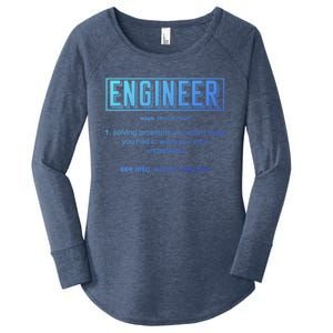 Funny Engineering Major College Students No Life Money Sleep Gift Women's Perfect Tri Tunic Long Sleeve Shirt