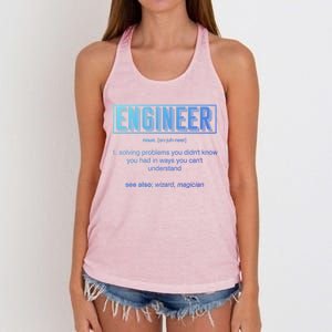 Funny Engineering Major College Students No Life Money Sleep Gift Women's Knotted Racerback Tank