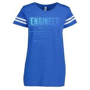 Funny Engineering Major College Students No Life Money Sleep Gift Enza Ladies Jersey Football T-Shirt