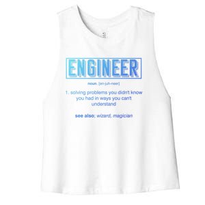 Funny Engineering Major College Students No Life Money Sleep Gift Women's Racerback Cropped Tank