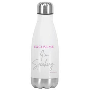 Funny Excuse Me IM Speaking Kamala Harris Quotes Problem Stainless Steel Insulated Water Bottle