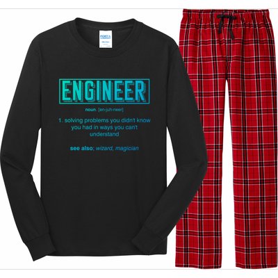 Funny Engineering Major College Students No Life Money Sleep Gift Long Sleeve Pajama Set