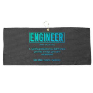 Funny Engineering Major College Students No Life Money Sleep Gift Large Microfiber Waffle Golf Towel