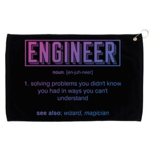 Funny Engineering Major College Students No Life Money Sleep Gift Grommeted Golf Towel