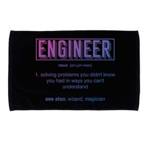 Funny Engineering Major College Students No Life Money Sleep Gift Microfiber Hand Towel