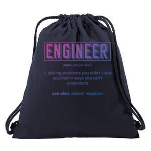 Funny Engineering Major College Students No Life Money Sleep Gift Drawstring Bag