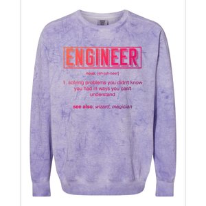 Funny Engineering Major College Students No Life Money Sleep Gift Colorblast Crewneck Sweatshirt