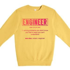 Funny Engineering Major College Students No Life Money Sleep Gift Premium Crewneck Sweatshirt