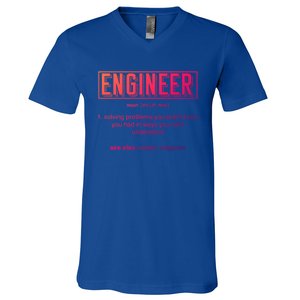 Funny Engineering Major College Students No Life Money Sleep Gift V-Neck T-Shirt