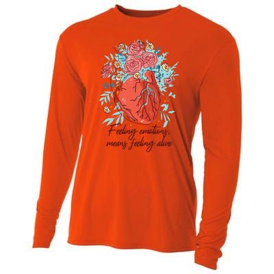 Feeling Emotions Means Feeling Alive Cooling Performance Long Sleeve Crew