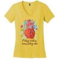 Feeling Emotions Means Feeling Alive Women's V-Neck T-Shirt
