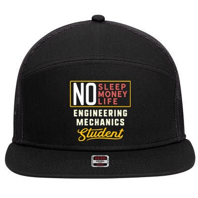 Funny Engineering Mechanics Major Studengift Graduation Cool Gift 7 Panel Mesh Trucker Snapback Hat