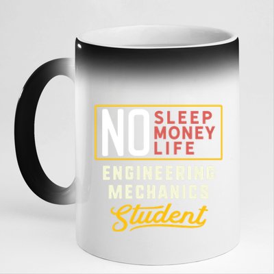 Funny Engineering Mechanics Major Studengift Graduation Cool Gift 11oz Black Color Changing Mug