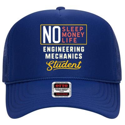 Funny Engineering Mechanics Major Studengift Graduation Cool Gift High Crown Mesh Back Trucker Hat