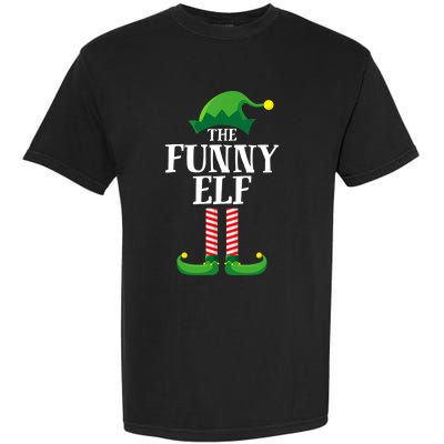 Funny Elf Matching Family Group Christmas Party Garment-Dyed Heavyweight T-Shirt