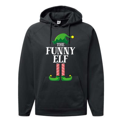 Funny Elf Matching Family Group Christmas Party Performance Fleece Hoodie