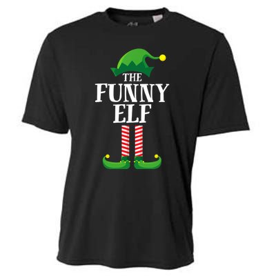 Funny Elf Matching Family Group Christmas Party Cooling Performance Crew T-Shirt