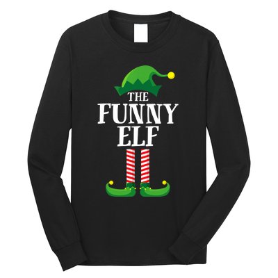 Funny Elf Matching Family Group Christmas Party Long Sleeve Shirt