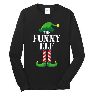 Funny Elf Matching Family Group Christmas Party Tall Long Sleeve T-Shirt