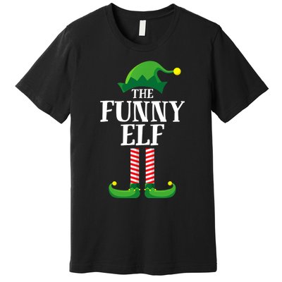 Funny Elf Matching Family Group Christmas Party Premium T-Shirt